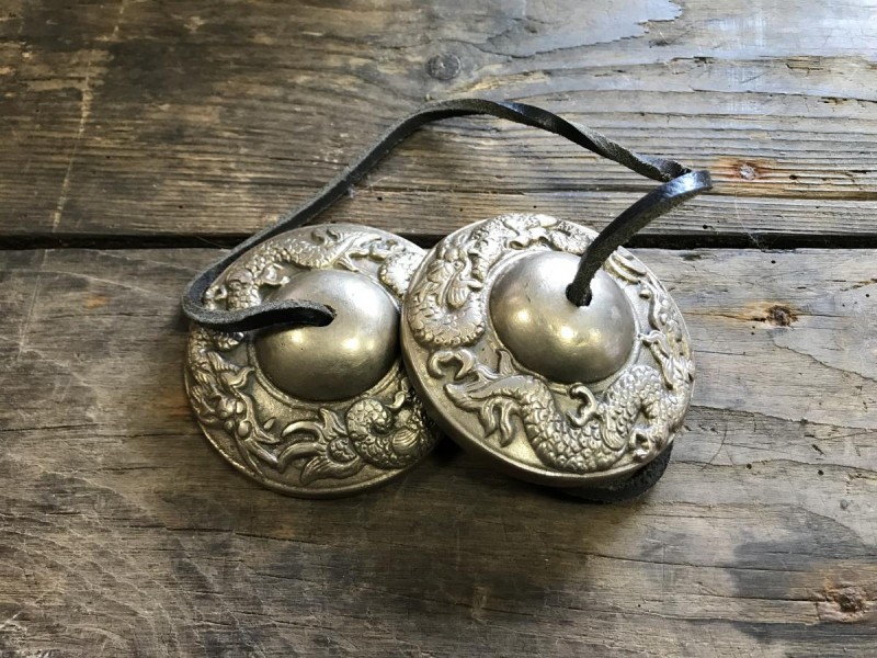 Cymbales tibétaines Tingsha dragon - Equit Zen