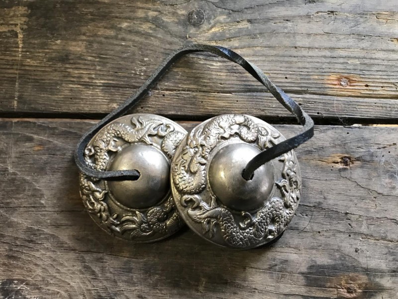 Cymbales tibétaines Tingsha dragon - Equit Zen