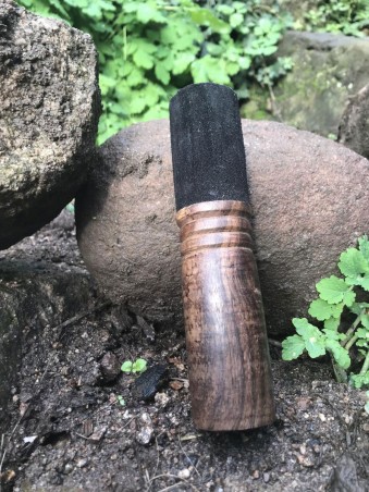 Stick bois et cuir pour bol tibétain - Equit Zen