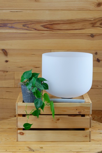 Bol chantant en cristal de 33 cm