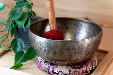 Bol tibétain lunaire 7 métaux 20cm