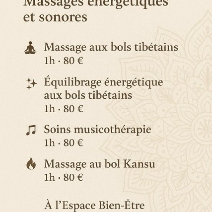 Bon cadeau massage - 80 €